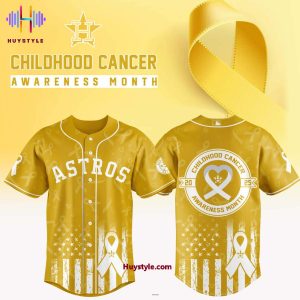 Houston Astros x Childhood Cancer Awareness Month 2025 Baseball Jersey