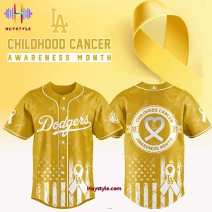 Los Angeles Dodgers x Childhood Cancer Awareness Month 2025 Baseball Jersey
