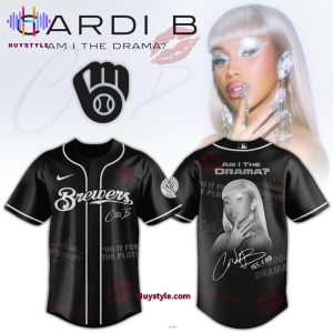 Milwaukee Brewers x Cardi B Am I The Drama? 2025 Baseball Jersey
