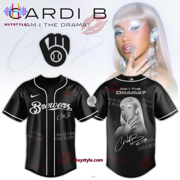 Milwaukee Brewers x Cardi B Am I The Drama? 2025 Baseball Jersey