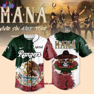 Texas Rangers x Maná Vivir Sin Aire Tour Baseball Jersey