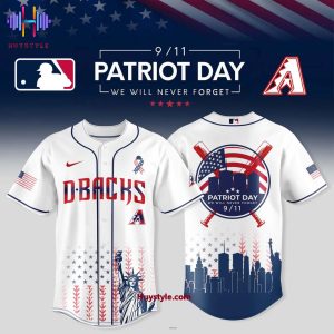 Arizona Diamondbacks x 9/11 Patriot Day We Will Never Forget Baseball Jersey