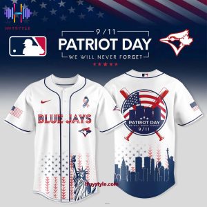 Toronto Blue Jays  x 9/11 Patriot Day We Will Never Forget Baseball Jersey