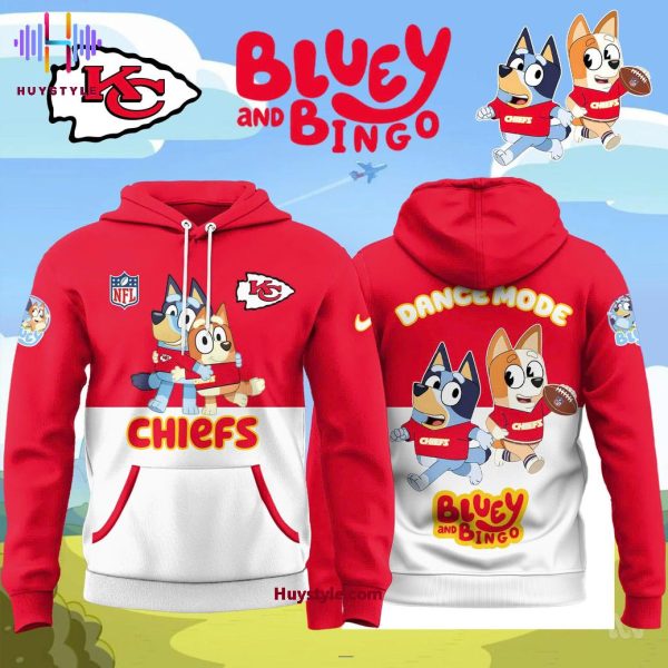Kansas City Chiefs x Bluey And Bingo 2025 “Dance Mode” Hoodie Cap