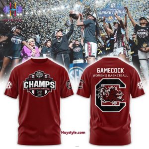 South Carolina Gamecocks Women’s Basketball Tournament Champs 2025 Hoodie Longpant Cap – Red
