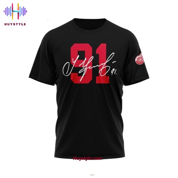 Detroit Red Wings x Sergei Fedorov Number 91 3D T-Shirt