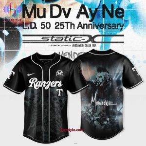 Texas Rangers x Mudvayne Tour 2025 Baseball Jersey