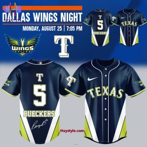 Texas Rangers x Dallas Wings Night 2025 Baseball Jersey