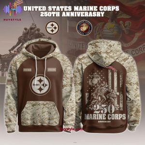Pittsburgh Steelers 250th Anniversary Marine Corps 2025 Hoodie