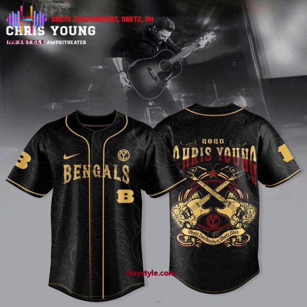 Cincinnati Bengals x Chris Young Maine Saving Amphitheater 2025 Baseball Jersey