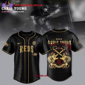Columbus Blue Jackets x Chris Young Maine Saving Amphitheater 2025 Baseball Jersey
