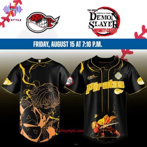 Piratas De Campeche x Demon Slayer Zenitsu 2025 Special Edition Baseball Jersey