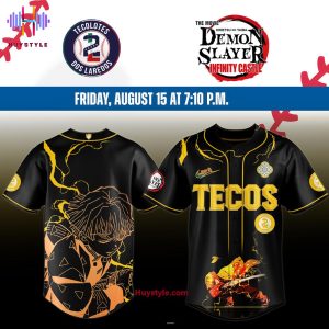 Leones De Yucatan x Demon Slayer Zenitsu 2025 Special Edition Baseball Jersey