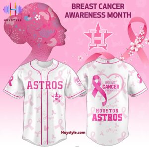 Houston Astros Breast Cancer Awareness Month 2025 Baseball Jersey
