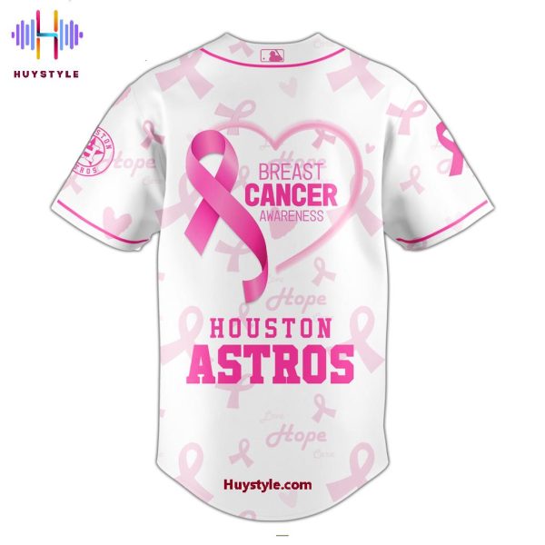 Houston Astros Breast Cancer Awareness Month 2025 Baseball Jersey