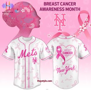 New York Mets Breast Cancer Awareness Month 2025 Baseball Jersey