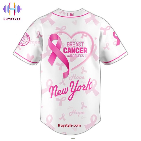 New York Mets Breast Cancer Awareness Month 2025 Baseball Jersey