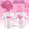 New York Mets Breast Cancer Awareness Month 2025 Baseball Jersey
