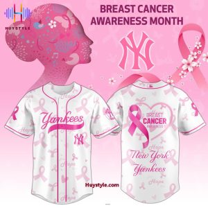 New York Yankees Breast Cancer Awareness Month 2025 Baseball Jersey
