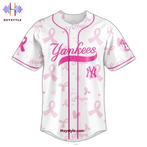 New York Yankees Breast Cancer Awareness Month 2025 Baseball Jersey