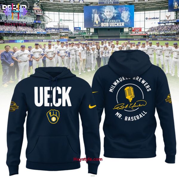 Mr.Baseball Bob Uecker x Milwaukee Brewers Thank You For The Memories Hoodie