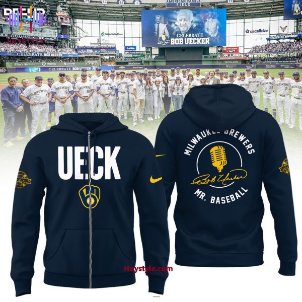 Mr.Baseball Bob Uecker x Milwaukee Brewers Thank You For The Memories Hoodie
