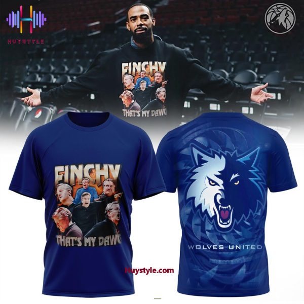 Minnesota Timberwolves x Chris Finch That’s My Dawg 3D T-Shirt – Navy