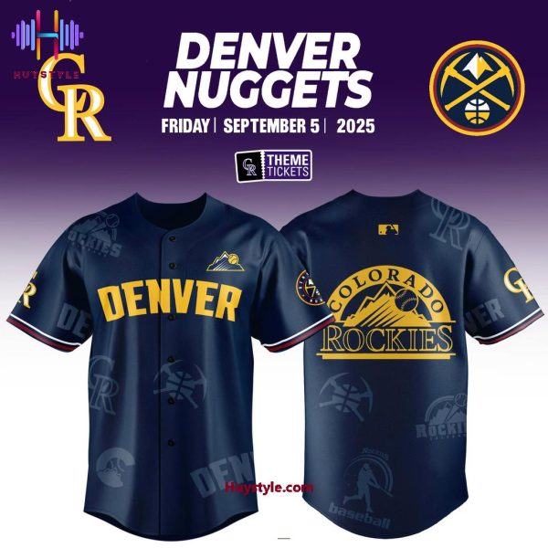 Colorado Rockies x Denver Nuggets Game Night 2025 Baseball Jersey