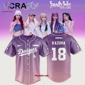 Los Angeles Dodgers x Kazuha-Le Sserafim Tour 2025 Baseball Jersey