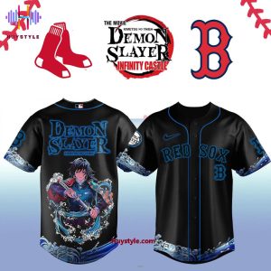 Boston Red Sox x The Movie KimetsuNo Yaiba: Demon Slayer-Giyu Baseball Jersey
