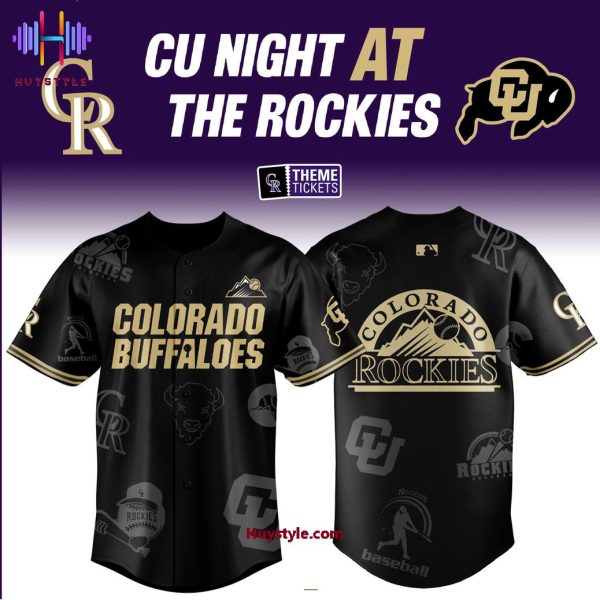 Colorado Rockies x Denver Nuggets Game 2025 Special Edition Black Baseball Jersey