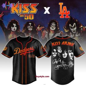 Los Angeles Dodgers x Kiss Army 2025 Baseball Jersey