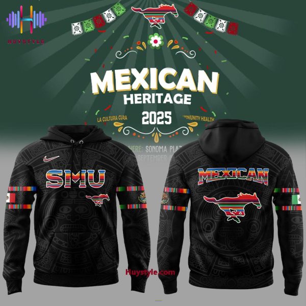 SMU Mustangs Mexican Heritage 2025 Limited Edition Hoodie