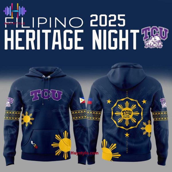 TCU Horned Frogs Filipino 2025 Heritage Night Hoodie