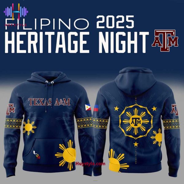 Texas A&M Aggies Filipino 2025 Heritage Night Hoodie