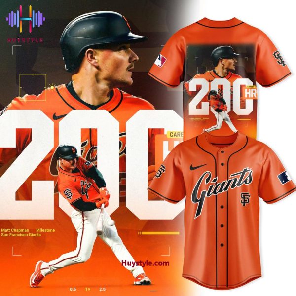 San Francisco Giants x Matt Chapman 200 HR Milestone Baseball Jersey