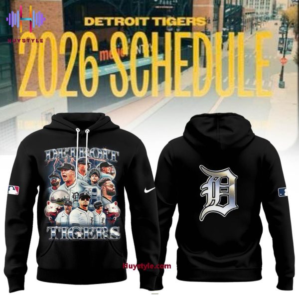 Detroit Tigers 2026 Schedule Hoodie
