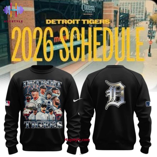 Detroit Tigers 2026 Schedule Hoodie