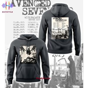 Avenged Sevenfold Europaen Tour 2025 City Of Evil Hoodie