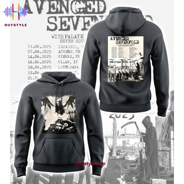 Avenged Sevenfold Tour 2025 Nightmare Hoodie