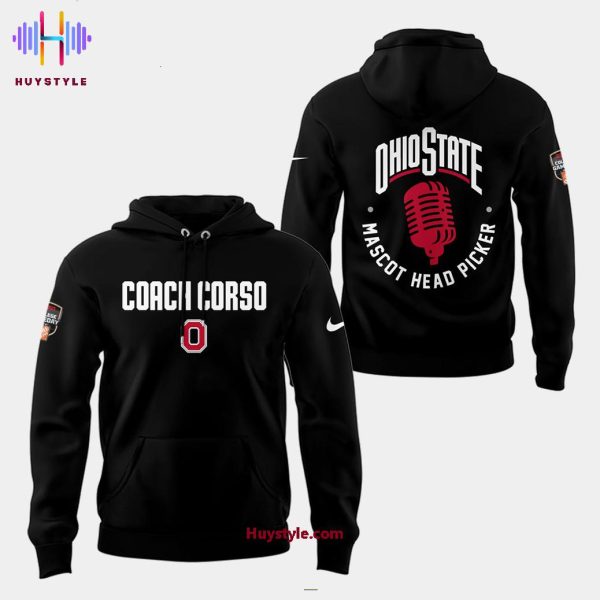 Ohio State Buckeyes x Coach Lee Corso 2025 Hoodie – Black