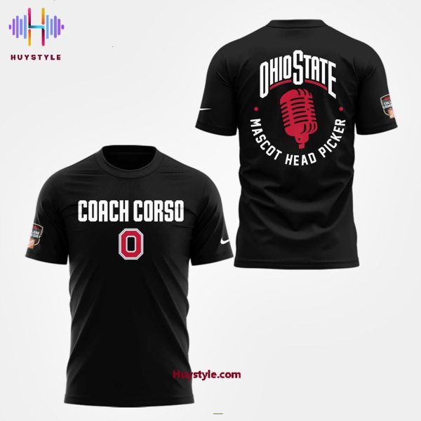 Ohio State Buckeyes x Coach Lee Corso 2025 Hoodie – Black