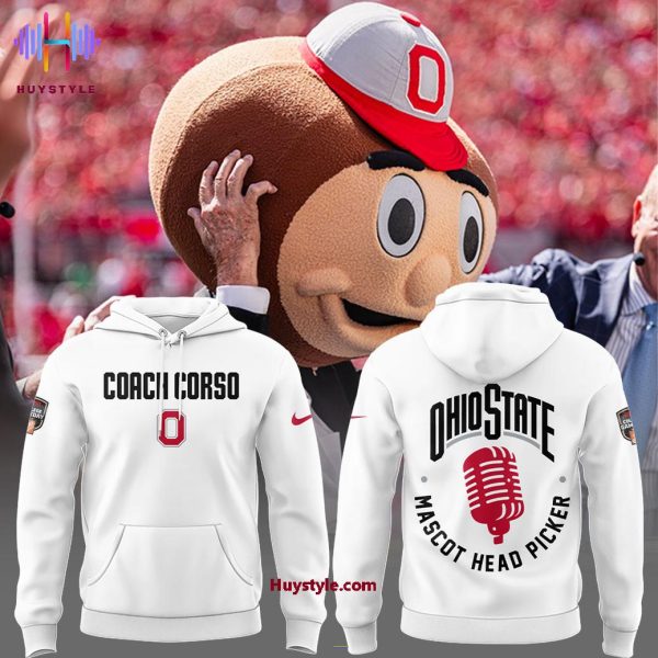 Ohio State Buckeyes x Coach Lee Corso 2025 Hoodie – White