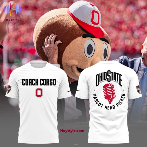 Ohio State Buckeyes x Coach Lee Corso 2025 Hoodie – White