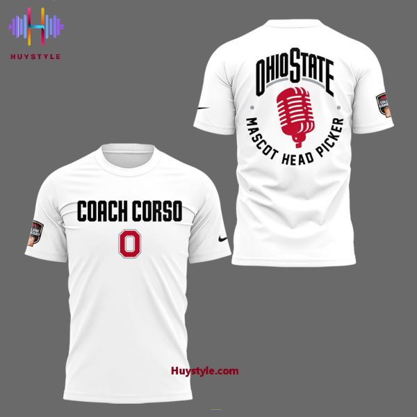 Ohio State Buckeyes x Coach Lee Corso 2025 Hoodie – White