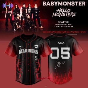 Seattle Mariners x Babymonster World Tour 2025 “Asa 05” Baseball Jersey