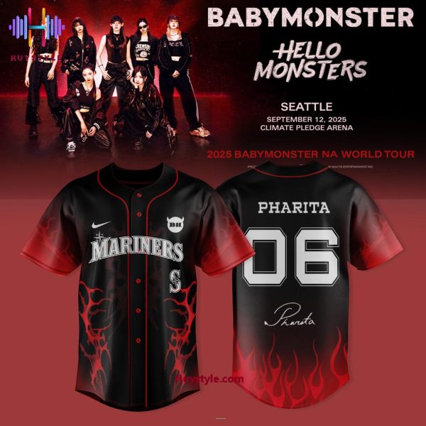 Seattle Mariners x Babymonster World Tour 2025 “Pharita 06” Baseball Jersey