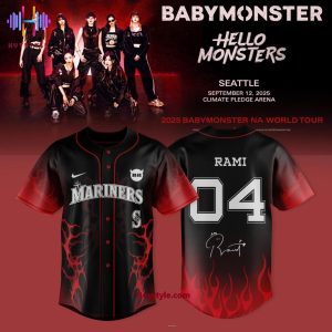 Seattle Mariners x Babymonster World Tour 2025 “Ahyeon 03” Baseball Jersey