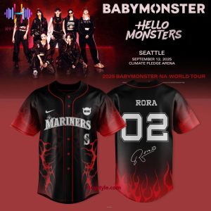 Seattle Mariners x Babymonster World Tour 2025 “Rora 02” Baseball Jersey