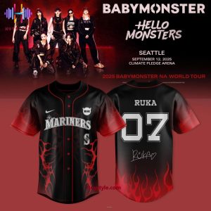 Seattle Mariners x Babymonster World Tour 2025 “Ahyeon 03” Baseball Jersey
